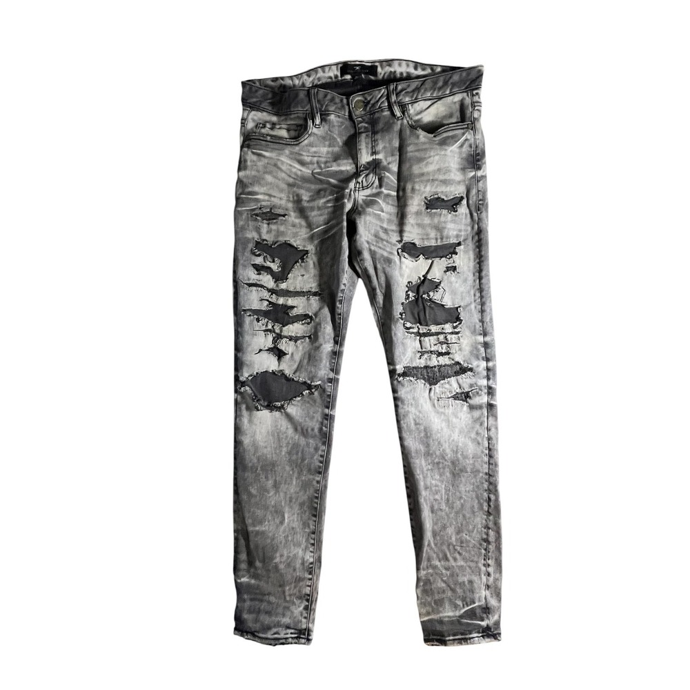 Jordan Craig Legacy Edition Men's Martin Heavy Distressed Streetwear Jeans 38/32